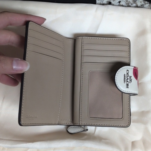 Coach Cherry Hamptons Hobo Leather Shoulder Bag And Wallet Matching Set - Picture 11 of 14